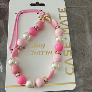 Case-Mate Pink and Pearl Beaded Charm